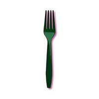 Creative Converting 010474C Emerald Green Cutlery (Prem) Forks (12pks Case)