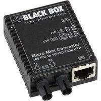 Black Box Micro Mini LMC402A Transceiver/Media Converter - 1 x Network (RJ-45) - 1 x SC Ports - DuplexSC Port - Multi-mode - Fast Ethernet, Gigabit Ethernet - 10/100/1000Base-TX, 100Base-FX - Wall Mou