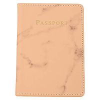 Wadonerful Women Men Leather Wallet Waterproof Zip Coin Purse Passport Card Holder Travel Marble Pattern Pockets Wallet Khaki