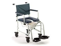 Invacare Mariner Rehab Shower Wheelchair, with Commode Opening, 300 lb. Weight Capacity, 6891