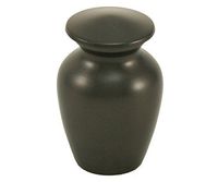 OneWorld Memorials Classic Bronze Keepsake Urns - Extra Small - Holds Up to 3 Cubic Inches of Ashes - Slate Grey Cremation Urn for Ashes - Engraving Sold Separately