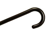 Wood Cane With Tourist Handle - Black Stain