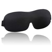 Men’s Women’s Blackout Sleep Mask, saillsen Comfy Soft 3D Blindfold Lightweight Eye Mask for Sleeping Shift Work Nap with Adjustable Strap Travel Eye Mask with Free Earplugs & A Pouch, 1 Pack, Black