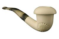 SRV Premium - Calabash - Meerschaum Pipe - Hand Carved from The Best Quality Block Meerschaum - Comes in a CASE - New - Meerschaum Pipes