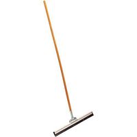 Super Duty Industrial Heavy Duty Janitorial Floor 30" Squeegee Straight with Long Wood Handle Scratch Resistant Glass Cleaner for Window, Car, Home Multipurpose Easy Grip Commercial Mop Metal Frame