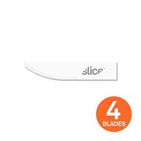 Slice 10520 Craft Blades, Fits Most Craft Handle Knives, Ceramic Blade, 4-Pack, White