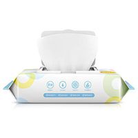 Mounchain 80pcs/Pack Soft Baby Wipes Non-Woven Fiber Wet Tissue Toddlers Body Cleaning Daily Care