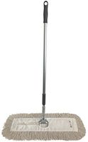 Dust Mop Kit 18" : (1) 18" White Industrial Closed-Loop Dust Mop, (1) 18" Wire Dust Mop Frame & (1) Dust Mop Handle Clip-On Style