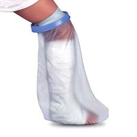 DMI Reusable Waterproof Cast Cover, Wound Barrier & Bandage Protector for Adult Leg, Foot & Ankle Providing Watertight Seal in Showers, Baths & Pools, Size Small Medium