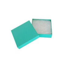 100 Cotton Filled Boxes Size 33, 3.5" x 3.5"x 1" , Blue size #33