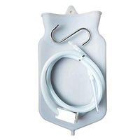 Enema Bag Colon Cleanse Kit - Reusable Colonic Kit with Silicone Hose, 2 Quart, Wide Open Top - Enema Irrigator Shower Douche for Men Women