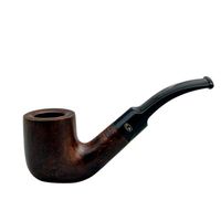 Gasparini Bristol Briar Bent Billiard Dark Brown Tobacco Smoking Pipe (Italy)