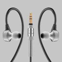 RHA MA750 In-Ear Headphones: Hi-Res Stainless Steel Noise Isolating Earphones with Ear Hooks