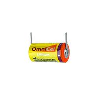 OmniCel ER34615 3.6 Volt 19 Ah D High Energy Lithium Battery with Tabs For Automatic Meter system, Signal lamp, Computer RAM, CMOS Circuit memory, Radiocommunication, Earthquake tester, Taximeter