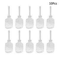 HEALIFTY 10Pcs 200ml Enema Bulb Anal Cleaning Portable Disposable Clear Enema Douche Applicator Bottle Anal Applicator Cleaning Tool for Adult (Transparent)