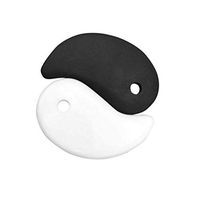 Yingyang Massage Tools Gua Sha Facial Massager Eight Diagrams Chinese Medicine Natural Ceramic Meteorite Board Scraping Tool Facial Beauty Accessories
