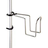 KINHOO Stainless Steel Clip-on Cup Holder, Multifunctional Column Bottle Holder Hiking Hanging Clip Mount Stable Camping Cup Bracket