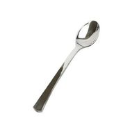 Fineline Settings 6501-SV, 4-Inch Silver Plastic Tiny Tasters Spoons, Disposable Catering Hot & Cold Food Spoons, 48-Piece Pack