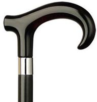 Men Derby Hook Cane Black Maple Shaft, Shell Handle  -Affordable Gift! Item #HAR-9120139