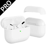 UHKZ Airpod Pro Case, Protective Silicone Airpods Pro Case Cover Compatible for Apple Airpods Pro Charging Case[Won't Affect Wireless Charging][Fit Tested],White