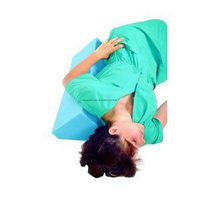 Body Positioner 28" x 10" W x 8" H, Blue, Nylon