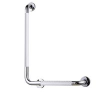 Bathroom safety rails Bathroom Handrail, 90 Degree Non-slip Bathtub Handle Barrier-free Elderly Stainless Steel Safety Toilet Left (Color : White)