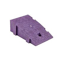 Rubber Car Curb Ramps Plastic Door Slanting Line, Car Triangle Uphill Pad, Non-slip Curb Ramp School Safety Ramps Wheelchair Moving Ramp ( Size: 25 40 16cm) Threshold Ramp Kit Set for Driveway- 1P