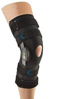 United Ortho 300230-07 Tall Neoprene Hinged Knee Brace with Stabilizer, Large,Black