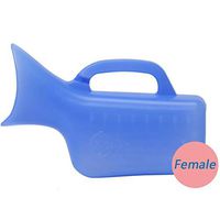 YxnGu Urinals for Woman (2 Pack) - 800mL Plastic Urinal for Hospital/Home & Camping - Female Portable Pee Bottles - Urine Collection Containers