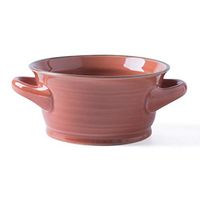 AXZHYX Bowl Ceramic Bowl Ear Anti-scalding Soup Pot Fruit and Vegetable Salad Plate Blender Food Pasta Grain Tray Tableware 15.5x7.5cm Hotel Tableware Home Noodles Boiled Fish Soup Bowl (Color : Red)
