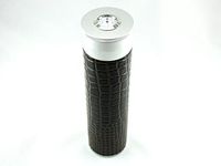 Skyway Alligator Cigar Tube Humidor with Hygrometer and Humidifier - Dark Brown
