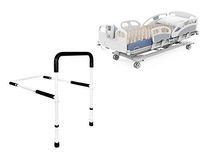 Vaunn Medical Bed Safety Rail Grab Bar Handle and Alternating Pressure Mattress Bundle