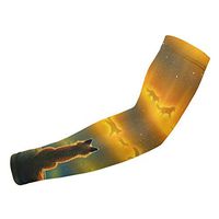 Fox Spirits UV Protection Cooling Arm Sleeves for Men Women, Sunblock Compression Sun Sleeves for Outdoors, Running, Cycling, Fishing, Golf, Volleyball, Basketball, Baseball, Football