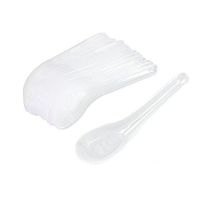 100 Plastic Asian Soup Disposable White Soup Spoons Disposable Cutlery Party Dessert Picnic CutleryOutdoor