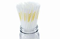 [400 COUNT] 8.25" Standard Disposable Drinking Straws PLA Compostable Cornstraw Environmental Made of Corn #cornstraw graphic print 8.25 Inches (inch) Long 6 Millimeters (mm) Thick