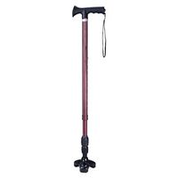 Crutches Old Man Three-Legged Retractable Aluminum Shock Absorbers Anti-Skid Walking Stick Adjustable (Color : A, Size : 70.5~93cm)