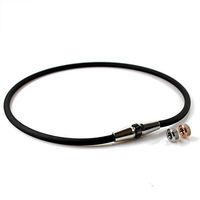 Power Ionics 3000ions/cc Anion Fashion Sports Golf Baseball Titanium Ion Pendant Necklace (Black, 18"(46cm))