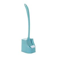 Jieson Toilet Brush Compact Toilet Bowl Brush and Small Sink with Holder Brush Set Cleansing Brush Clean Tool (Blue)