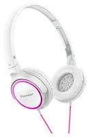 PIONEER Fully Enclosed Dynamic Headphones SE-MJ512-PW (Pink & White)