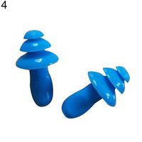 1 Pair Silicone Ear Plugs Comfortable Anti Noise Snore Study Sleep Earplugs for Sleeping, Snoring, Studying, Loud Events, Traveling and Concerts Noise Reduction Insulation Protection - Light Blue