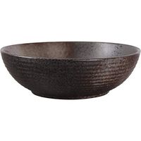 Home big wrist Bowls Dishware 8 Inch Japanese Household Black Ceramic Bowl Salad Bowl Soup Bowl Large Bowl Ramen Bowl Cereal Bowl Mixing Bowl 1 Pack for kitchen restaurant gifts Decorative hotel retro