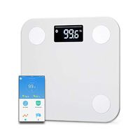 GYSECRET Mini Smart Fat Scale Weight IMC Monitor 10 Body Data Bluetooth Multi-User Fitness App Weight Scale with Body Fat