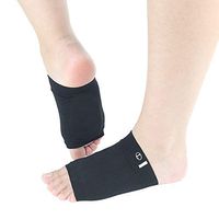 Hmulan Compression Arch Support Sleeves Sock with Comfort Gel Pad,Arch Brace for Flat Feet Cushions for Women & Men, Plantar Fasciitis Sleeves Shoe Insert Insole, Helps Foot Pain Relief, 1 Pair