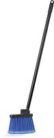 Carlisle 3685914 Duo-Sweep Metal Threaded Handle Flagged Lobby Broom, Polypropylene Bristles, 4" Trim x 7-1/2" Width Bristle, 30" Handle, 36" Overall Length, Blue (Pack of 12)