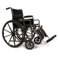E&J Traveler SE Wheelchair - 18x16 Detachable Full Arm, Swingaway Footrest - 3E010140