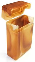 4 Eclipse Brown Marble Plastic Cigarette case fit King Size 3114M-Br4