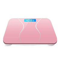 CHENNAO High Precision Square Digital Body Weight Scales Bathroom Scales with LED Backlit Display， Slim Design，Easy to Read Digital Display - Tempered Glass