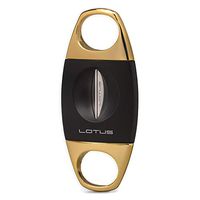 Jewels By Lux Jaws Serrated V-Cut Cigar Cutter - Black and Gold