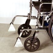 Sammons Preston New & Improved Front & Rear Anti-Tippers Wheelchair (Rear Pair w/ Rubber Tips   )