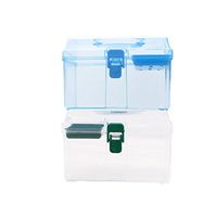 Healifty Empty First Aid Box Family Medicine Chest Storage Box Family Emergency Kit Storage Organizer (Random Color)